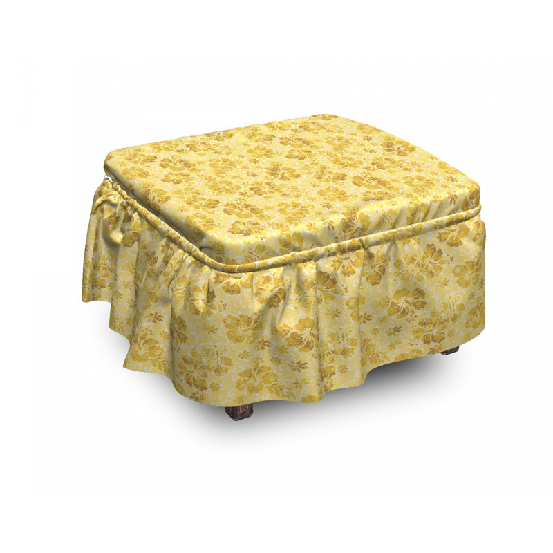 Box Cushion Ottoman Slipcover