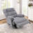 32.7'' Wide Contemporary And Super Comfort Swivel And Rocker Manual Recliner