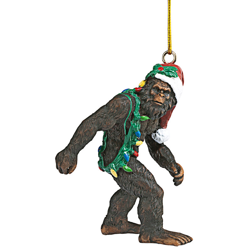 7.62cm Handmade Resin Yeti Hanging Figurine Ornament