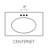 Concord 61 Inch Bathroom Vanity with Top, Ready to Assemble, White