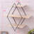 3 Piece Diamond Tiered Shelf with Live Edge