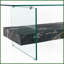 Table basse moderne 43,3 pouces à deux niveaux - verre transparent et amp; Marbre noir, peu encombrant pour les salons, assemblage facile