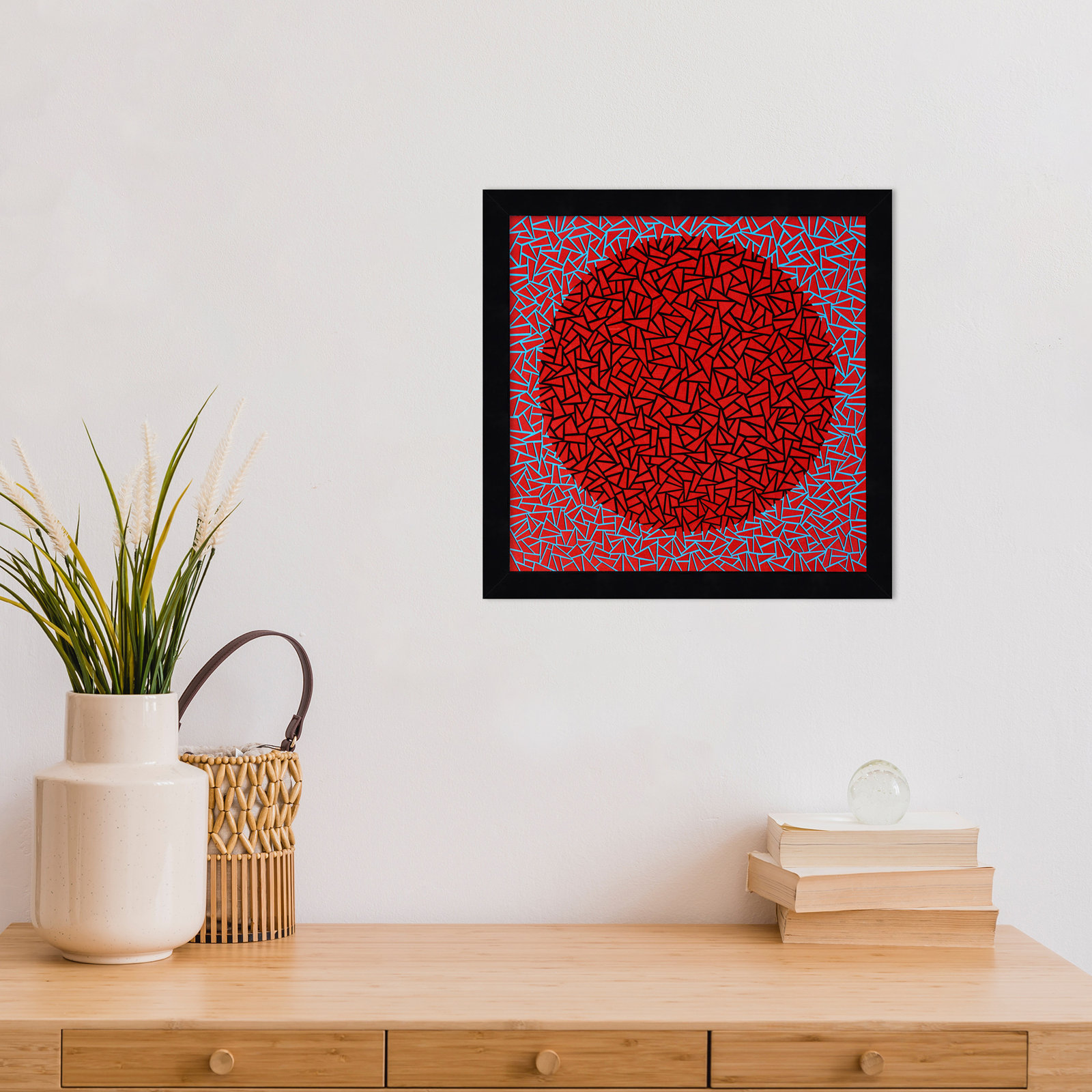 Gods Navel by Alex Dunn, Black, 13" H x 13" W x 1" D