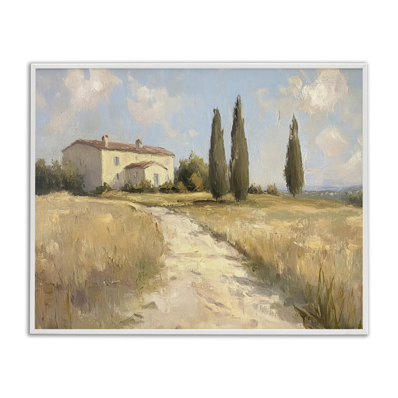 Chemin de campagne champêtre, estampe numérique, design par Petal Prints Design, H 24 po x l 30 po