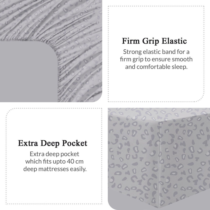 Microfiber Flatweave Fitted Sheet, Single (3')