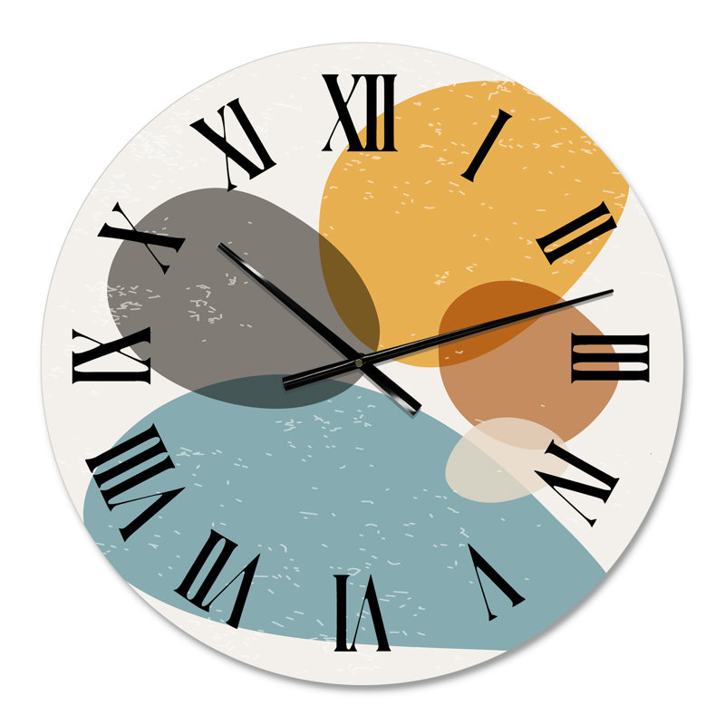 Minimal élémentaire organique et géométrique compostions xiv - horloge murale moderne, Petit