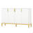 59.74" Buffet Sideboard Cabinet With Storage & Geometric Doors-1573908548