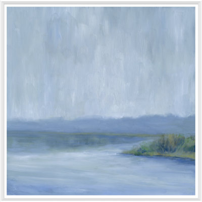 «Blue Landscape», reproduction d'art sur papier encadrée