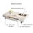 Simple rectangular rock slab floating coffee table-104732910
