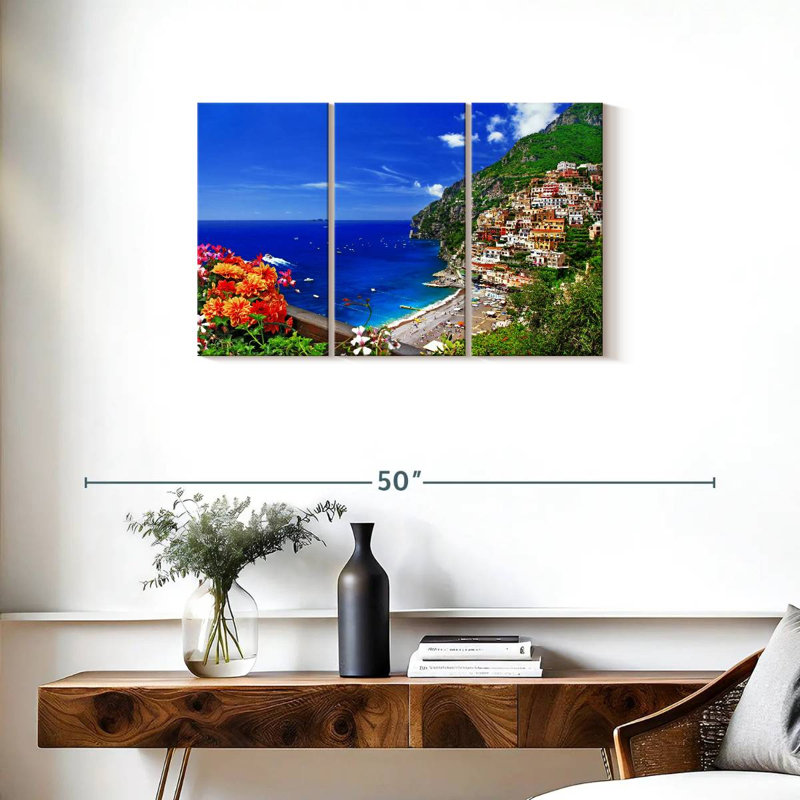 Gillard, pittoresque village de Positano, H 20 po x l 33 po