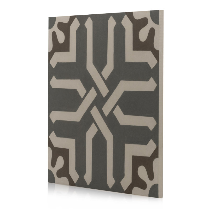 Tuile de champ en porcelaine 11,71 po x 11,71 po Encaustic