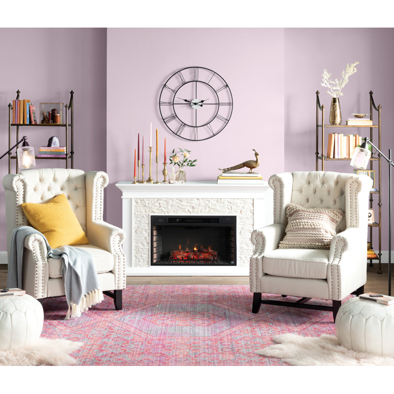 Tapis oriental lavande / fuchsia Chauncey, Rectangle 9 pi x 13 pi