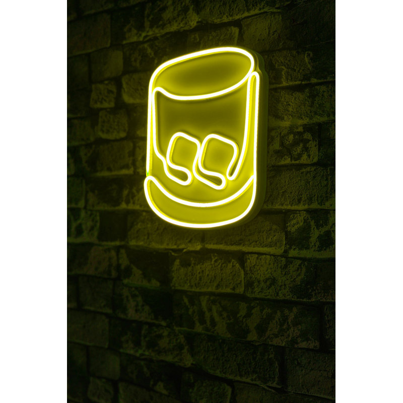 Flexible Neon LED Strip Light, Waterproof IP67, Yellow Color - 14.6 x 11.0 x 1.2 inches | 12V DC, 36W Max, 350 Lumen, PVC Foam Template | Perfect for Home Decor, Parties & Events - Energy Efficient & Durable