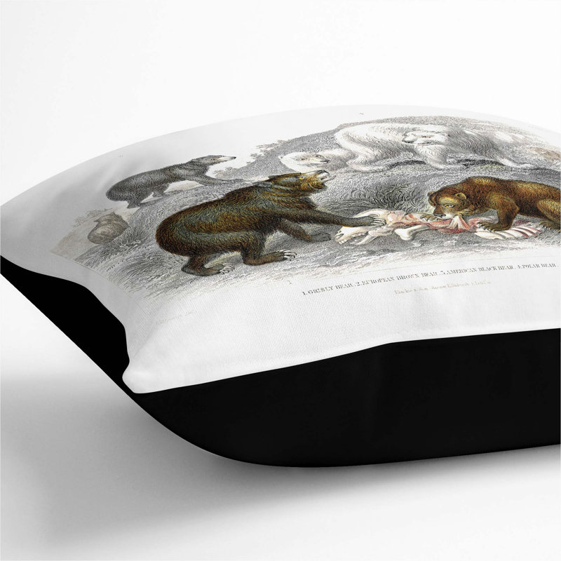 Square Cushion, 55cm H x 55cm W x 20cm D, Black