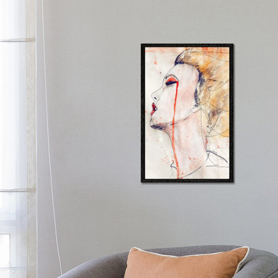 Orange Velvet by Leigh Viner - Painting on Canvas