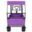 Chariot pliable de 480 lb avec auvent, poussette de chariot avec roues tout-terrain de 7 po, chariot pliable léger, grande capacité pour le camping, le magasinage, les sports et le jardin, mauve