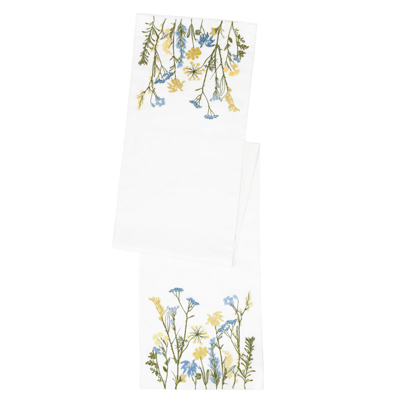Lenox Wildflowers Border 14"x90" Runner 