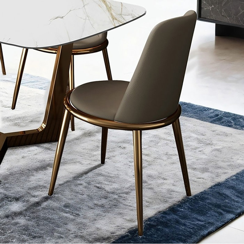 Triphet 7-pcs Dining Table Set, Gold
