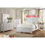 Meuble de chambre blanc très grand, allure contemporaine avec tête de lit percutante, lit très grand en contreplaqué, cadre fascinant-149451239