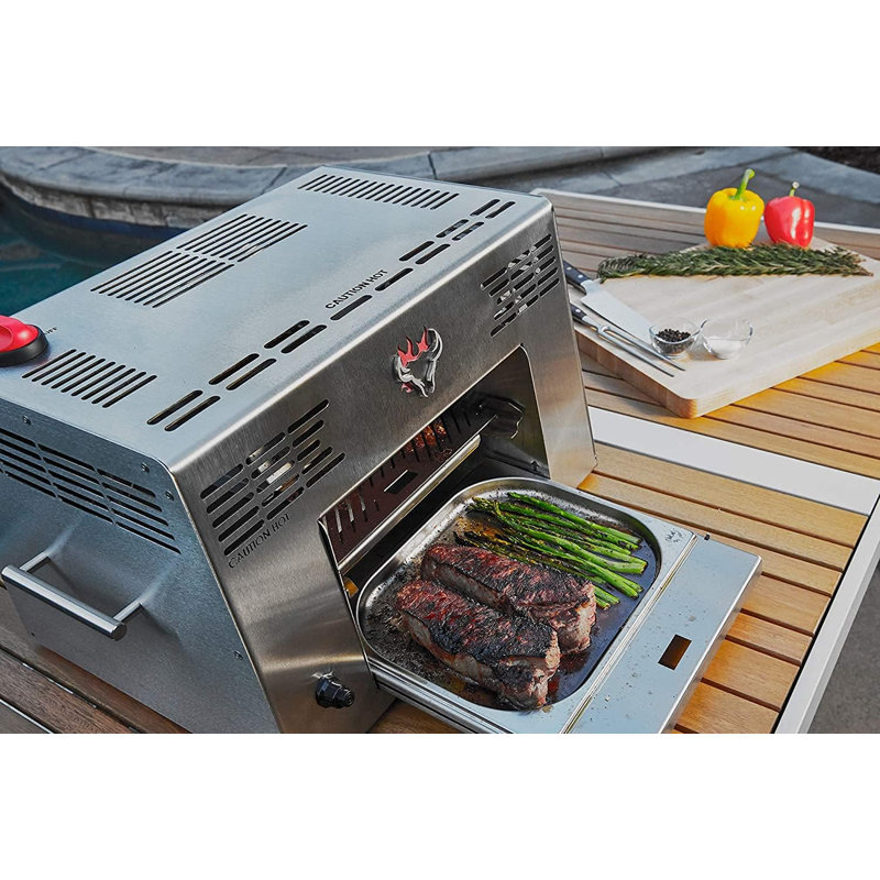 Barbecue infrarouge portatif 1500 ° F avec deux brûleurs Schwank®
