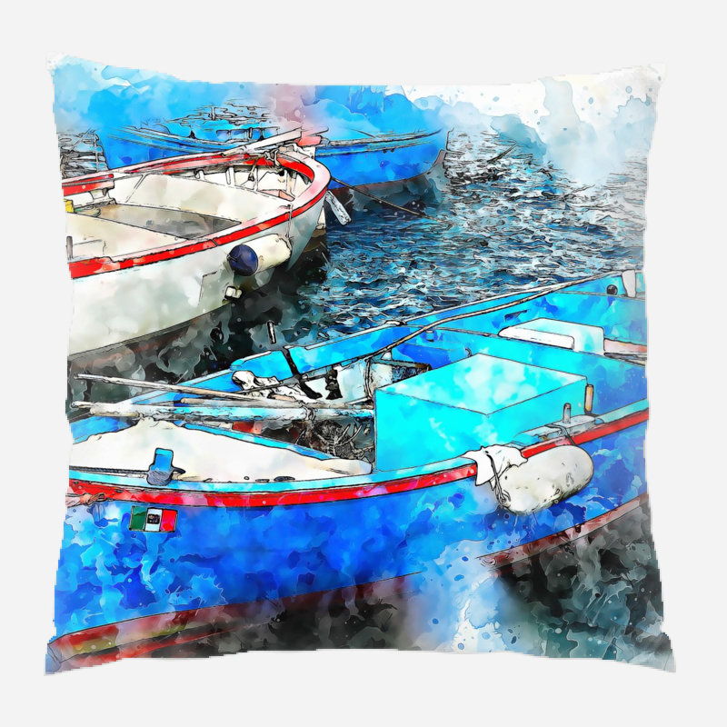  Coussin décoratif Bateaux, Synthétique, Extérieur