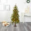 Lighted Artificial Pine Christmas Tree-1736008114