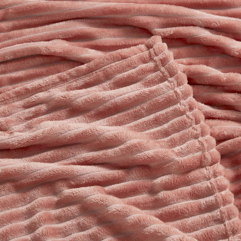 Jeté moelleux et moelleux Nestl, Grand, Rose brumeux