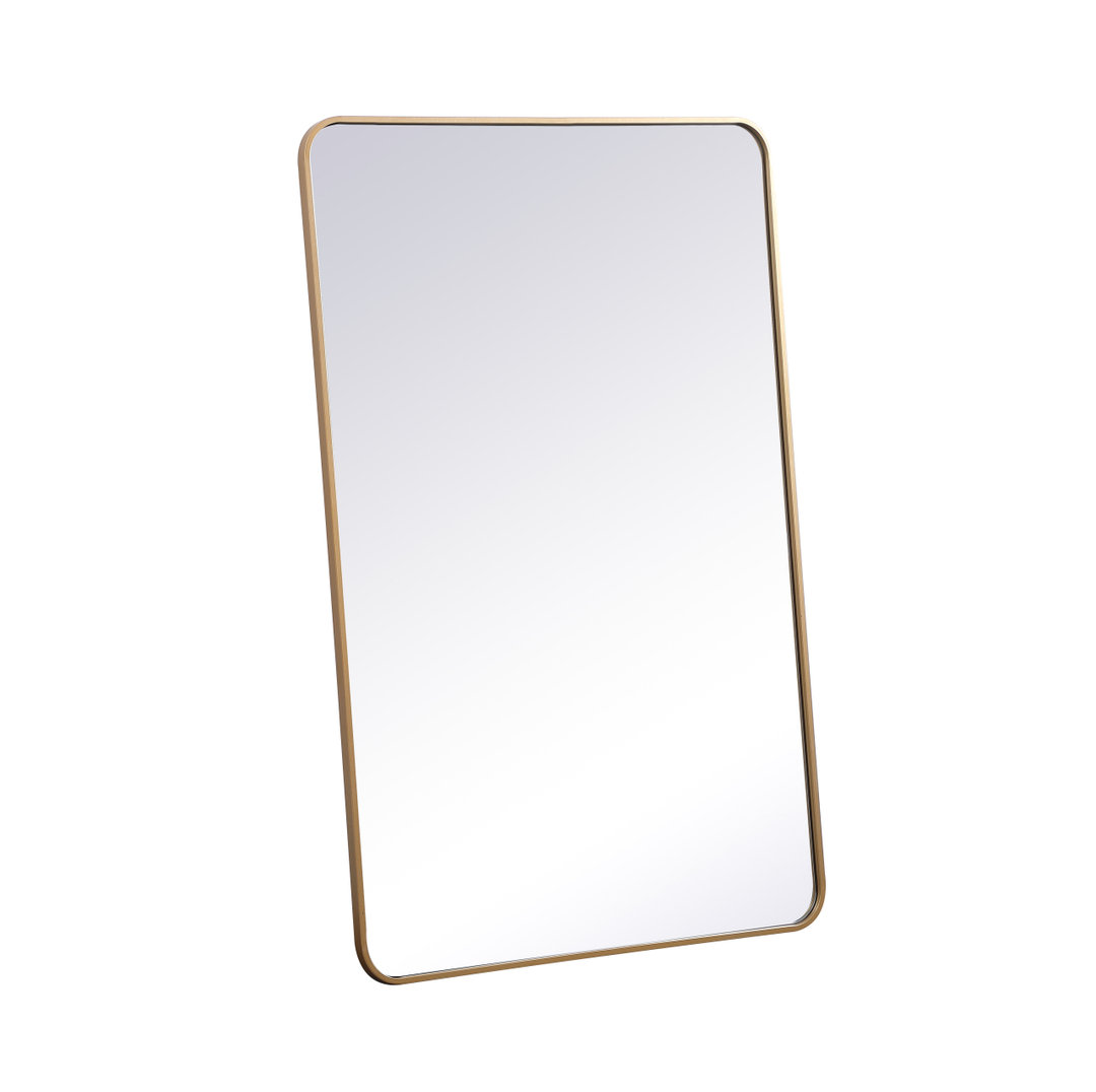 Sabine Accent Mirror, 48" x 30", Brass