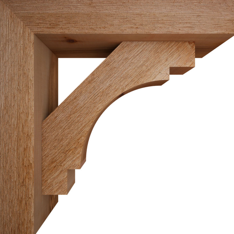 Support Merced Block avec support décalé, 14 po x 14 po, Cèdre rouge occidental de l 4 po (scié brut)