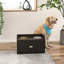Rangement pour chien avec bols surélevés - armoire à café pour les grands chiens
