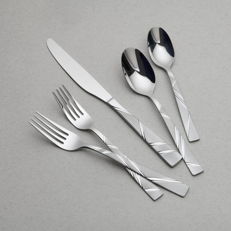JONAH Sand Finish 20 Pieces Flatware Set