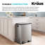 Poubelle de cuisine à double compartiment 15,8 gallons / 60 litres Kraus-126114896