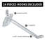 21'' H x 8'' W Plastic Kit with 24 Hooks Included