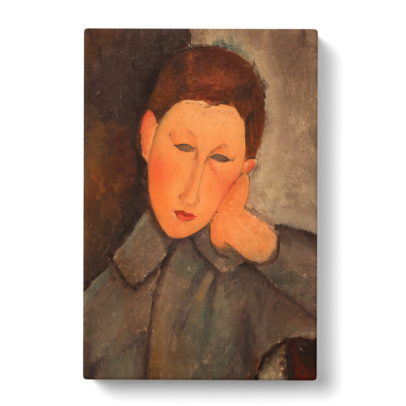 Boy by Amedeo Modigliani - Wrapped Canvas, 50cm H x 35cm W x 3cm D