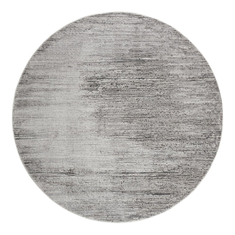 Glenn Gray Area Rug, Round 6'1"