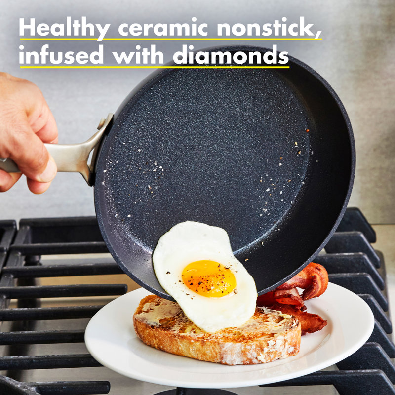 GreenPan Valencia Pro Healthy Ceramic Nonstick 12" Frying Pan with Lid