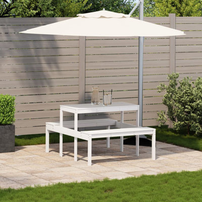 Coshocton Rectangular Outdoor Picnic Table , 110cm cm W 134cm cm D