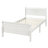 White Twin Platform Bed - Solid Wood Created With Headboard/ With Headboard, & Support