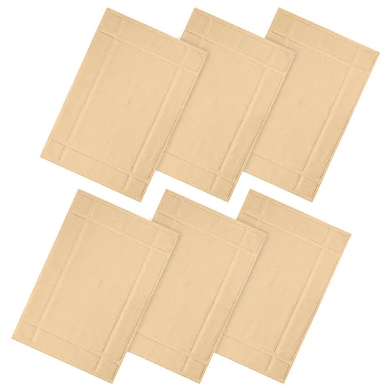 Tapis de bain 100% coton 1350 g / m² pour plancher de salle de bain, gris, L 34 po x L 20 po
