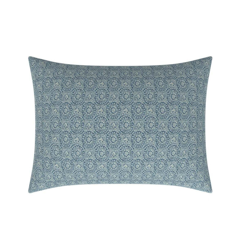 Housse et insert de coussin rectangulaire 100% coton Studio Line, Marine, 26 po x 39 po