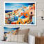 «Colorful Colorful Santorini Cityscape Popart VII», reproduction sur toile-1108505499-1108505498