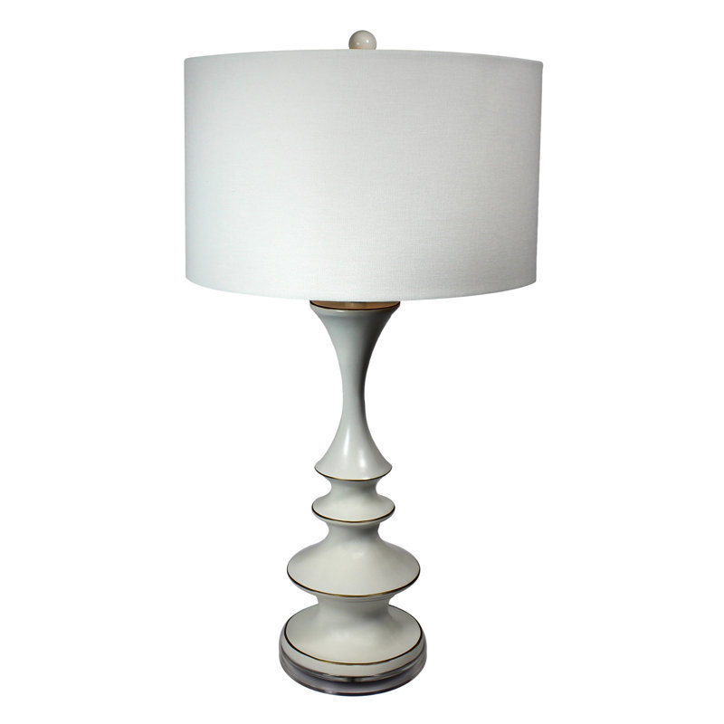 Seacliff Wood Table Lamp, White