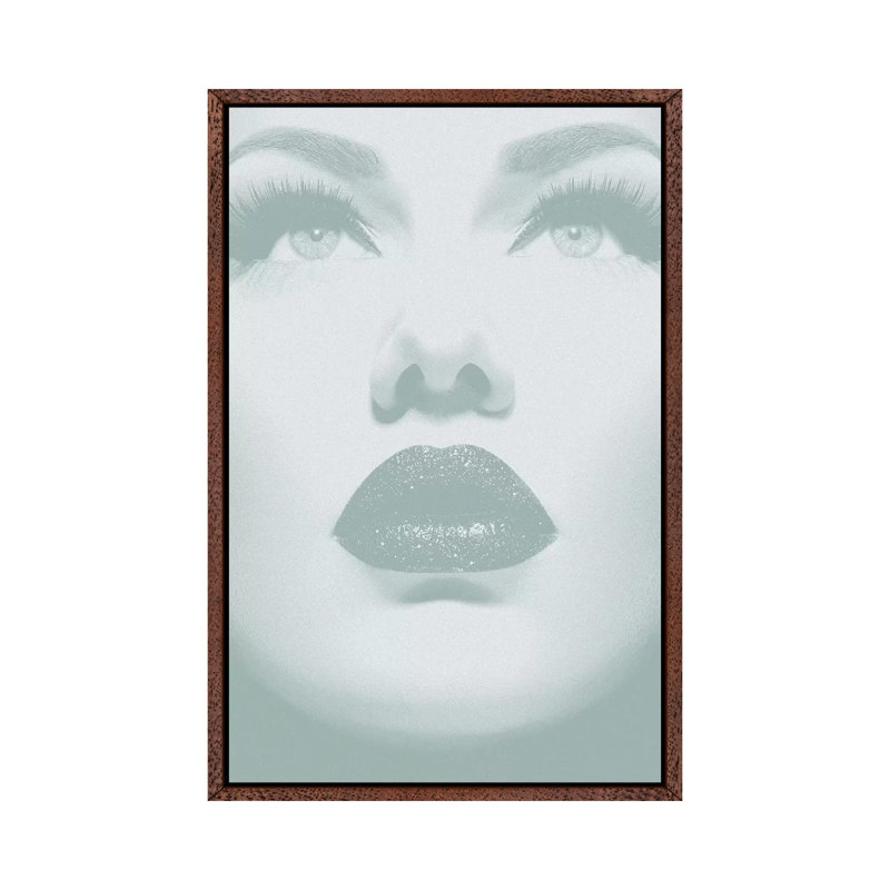 Lashes - Print on Canvas, Classic Brown Wood Framed, 66.04cm H x 45.72cm W x 3.81cm D