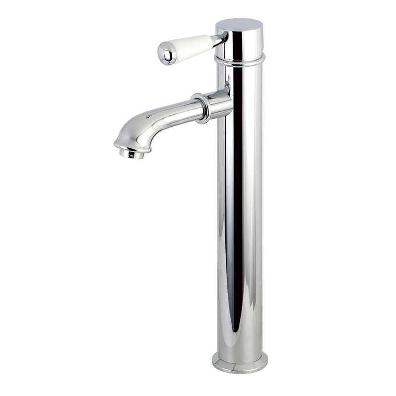Robinet pour vasque à poignée simple 1 trou Kingston Brass Paris, Chrome