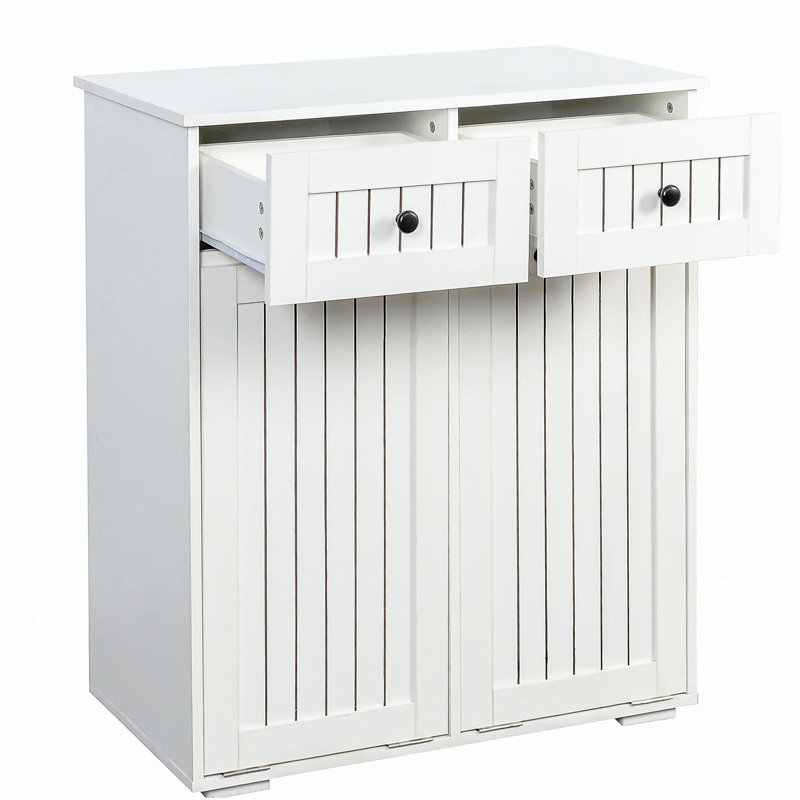 Laundry Cabinet ,with 2 Removable laundry basket  and 2 Drawers