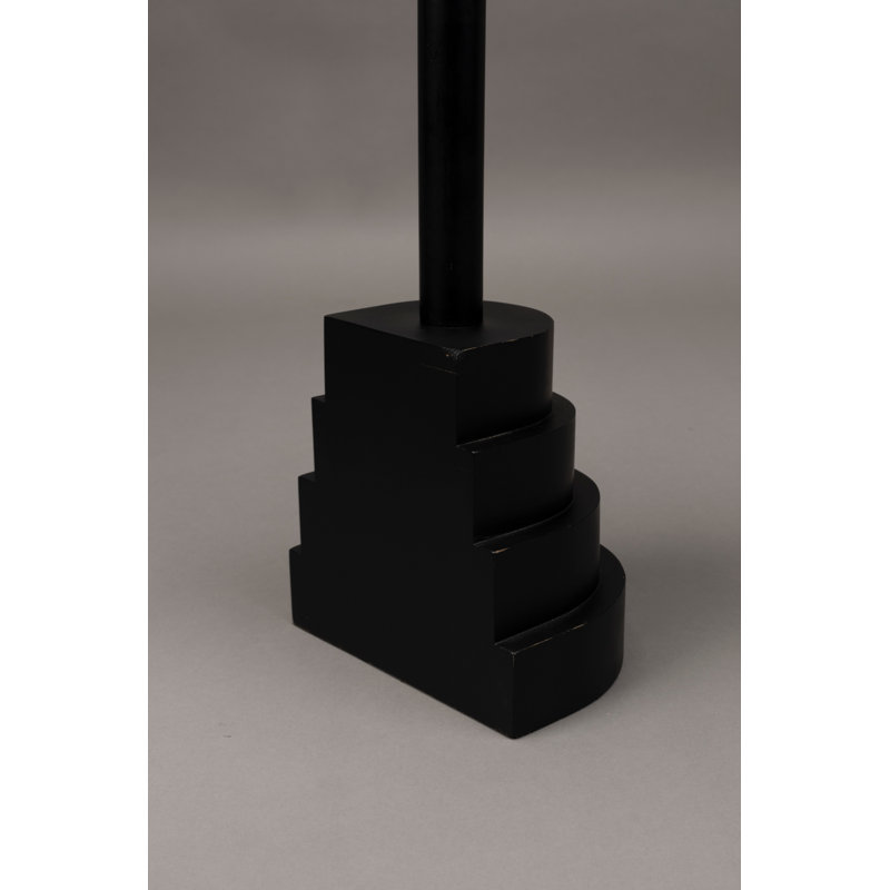 End Table Solid Wood End Table, Black