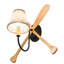 Rustic Lodge 1 - Light Swing Arm