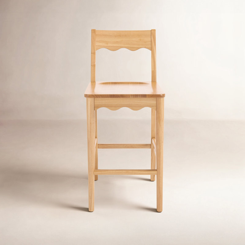 Vicki Rosetty Scallop Counter Stool, Natural