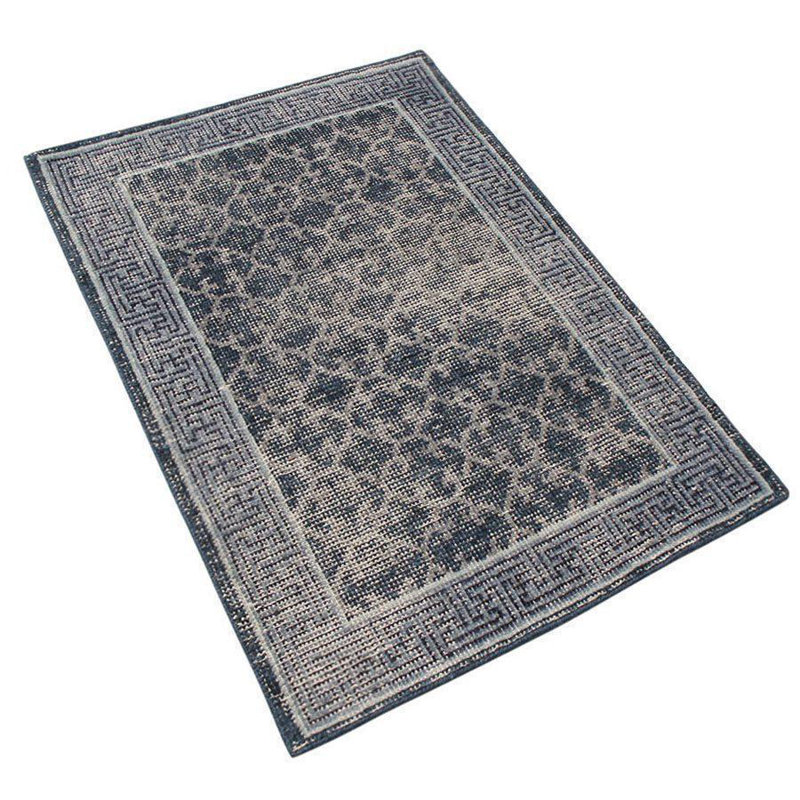 Distressed Homage Wool Geometric Area Rug, Rectangle 10' x 14'