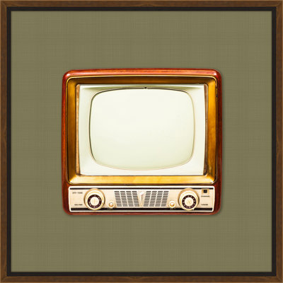 « rétro tv », impression encadrée